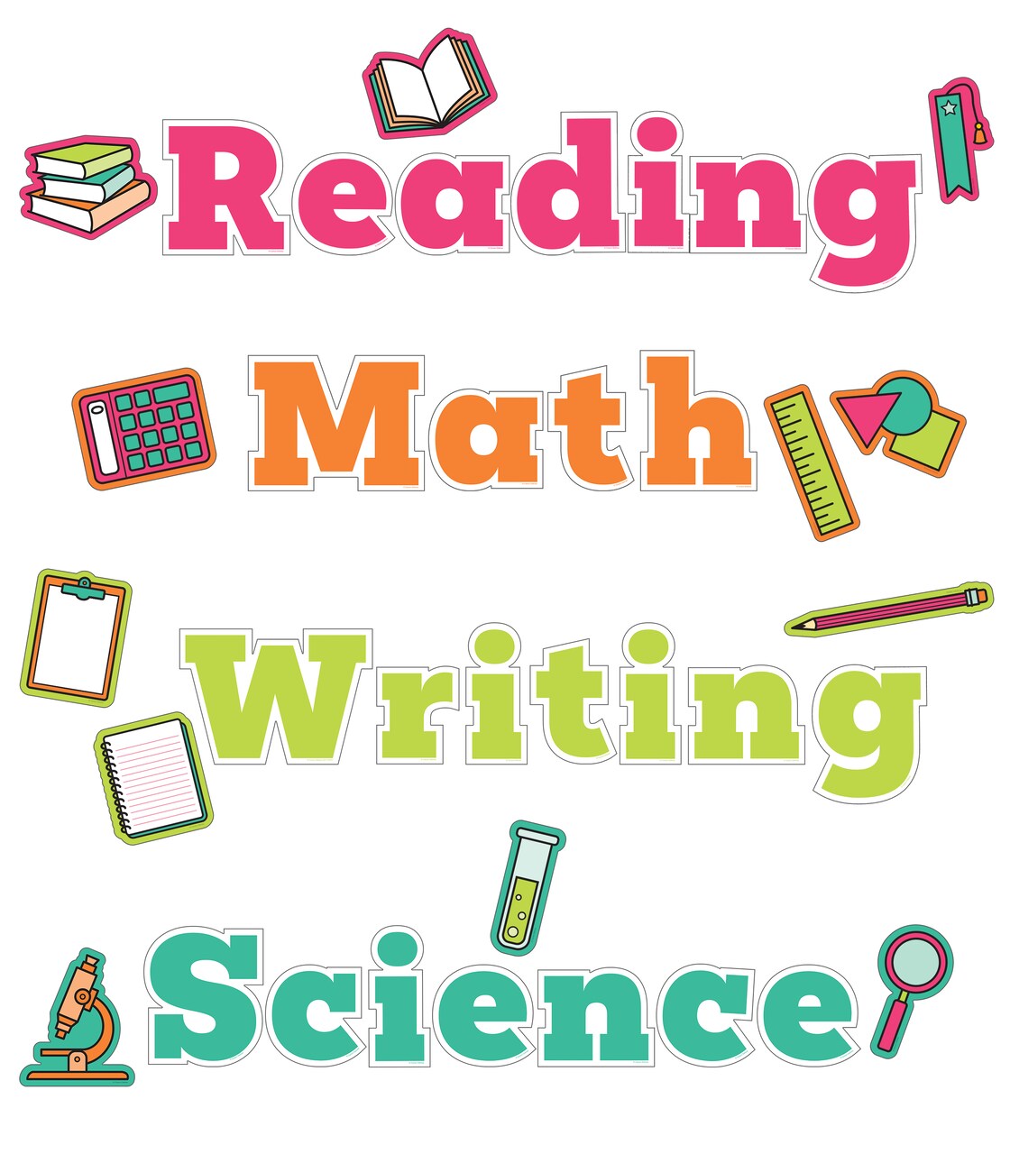 Carson Dellosa Decorative Bulletin Board Set, Accents for Bulletin Board, White Board, Cork Board, and Classroom Decor